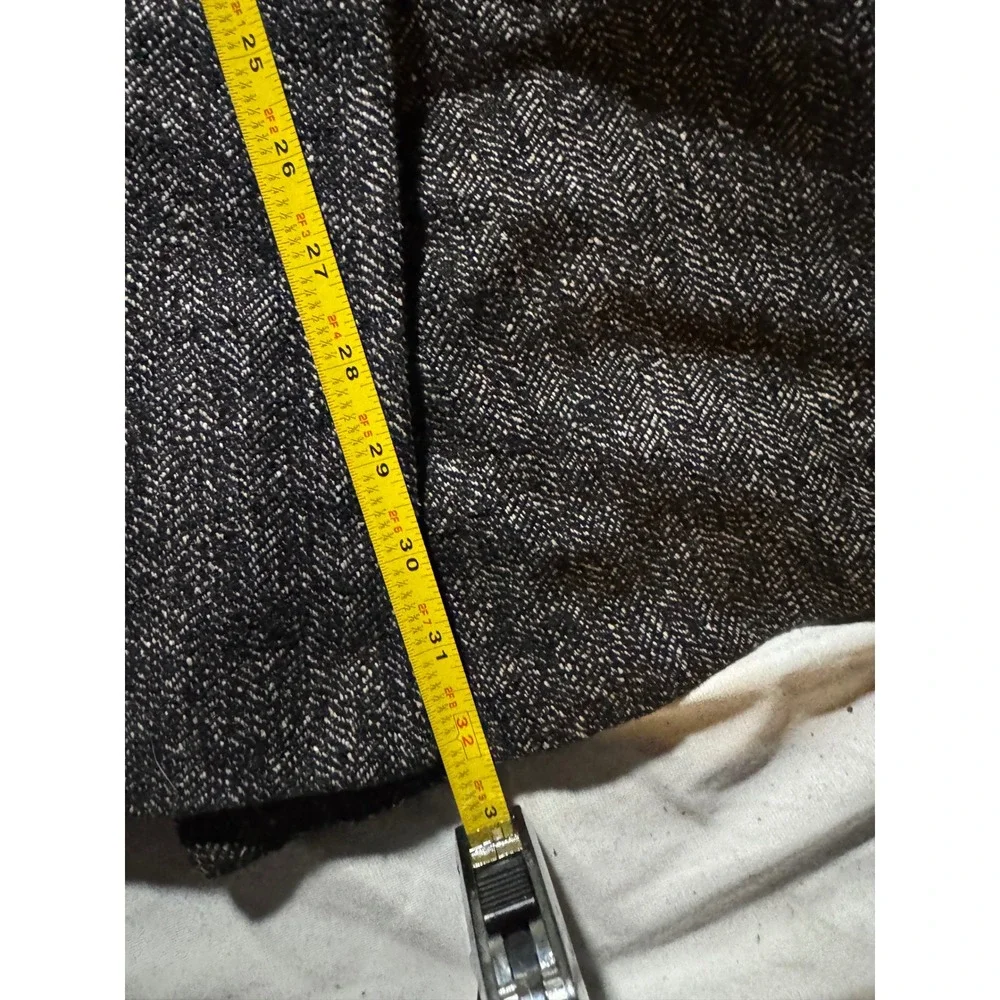 Cellini Collection Mens 100% Silk Herringbone Double Breasted‎ Blazer Grey Black